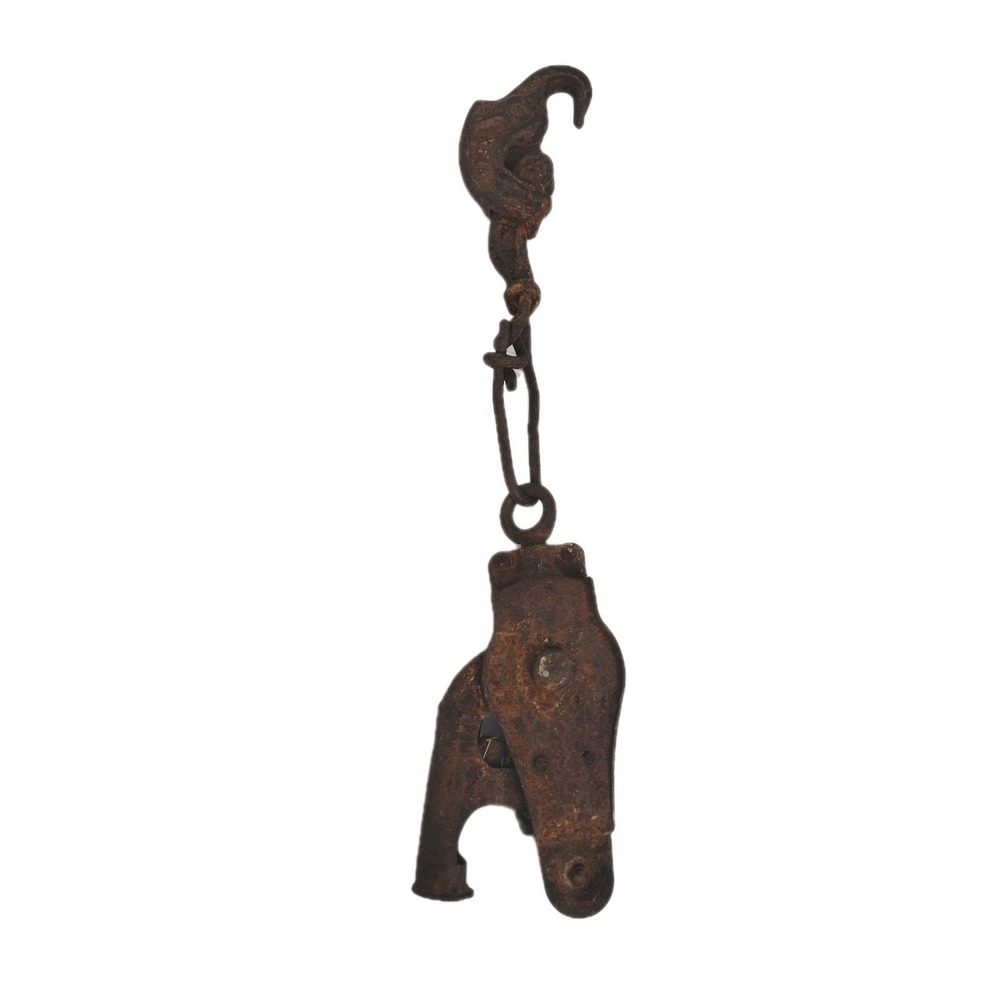 Vintage Antique Barn Trolley Hook Swivel Hook Hay Mow Pulley Farm X615 X574 X516
